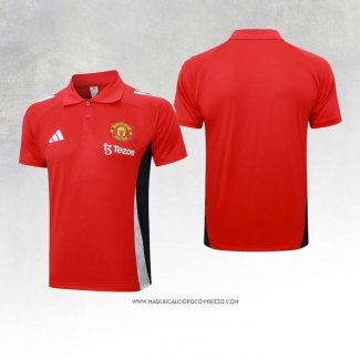 Maglia Polo Manchester United Rosso 24-25