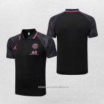 Maglia Polo Paris Saint-Germain Jordan 22/23 Nero