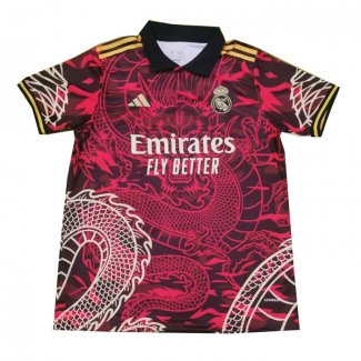 Maglia Real Madrid Dragon 24/25 Rosso Thailandia