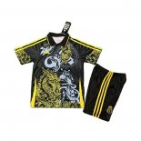 Maglia Real Madrid Dragon 25/26 Bambino Nero Giallo
