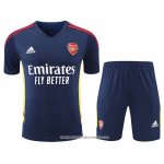 Tuta da Track Arsenal 2022-2023 Manica Corta Blu - Pantaloncini