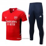 Tuta da Track Arsenal 22/23 Manica Corta Rosso