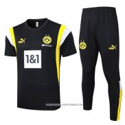 Tuta da Track Borussia Dortmund 2023-24 Manica Corta Nero