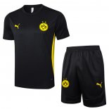Tuta da Track Borussia Dortmund Manica Corta Nero - Pantaloncini 24-25