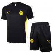 Tuta da Track Borussia Dortmund Manica Corta Nero - Pantaloncini 24-25