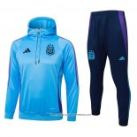 Tuta da Track Felpa Argentina 2024 Bambino Blu -2025