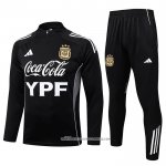 Tuta da Track Felpa Argentina 25/26 Bambino Nero