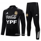 Tuta da Track Felpa Argentina 25/26 Bambino Nero