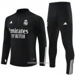 Tuta da Track Felpa Real Madrid 23/24 Bambino Nero