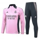 Tuta da Track Felpa Real Madrid Rosa 24-25