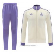 Tuta da Track Giacca Real Madrid Giallo 24-25