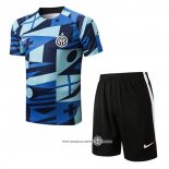 Tuta da Track Inter 22-23 Manica Corta Blu - Pantaloncini
