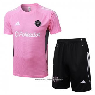 Tuta da Track Inter Miami 25/26 Manica Corta Rosa - Pantaloncini