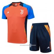 Tuta da Track Juventus Manica Corta Arancione - Pantaloncini 24-25