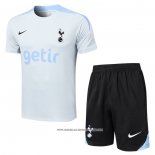 Tuta da Track Tottenham Hotspur 2024 Manica Corta Grigio - Pantaloncini -25