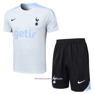 Tuta da Track Tottenham Hotspur 2024 Manica Corta Grigio - Pantaloncini -25